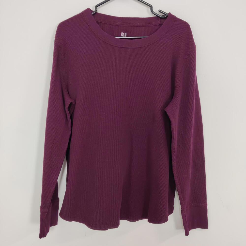 Gap Women's Thermal Shirt in Burgundy Size XXL Loungewear Gorpcore